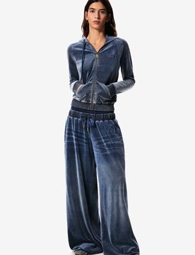 Pantalon en maille masha popova, , Bleu, XS