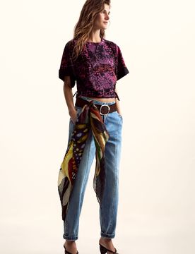 T-shirt ethnique conçu par mr. christian lacroix RED M female