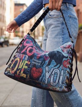 Bolso grafitti grande, Mujer, Algodon, U