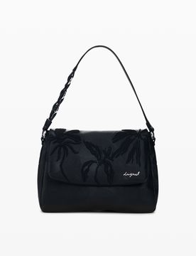 Sac à dos moyen brodé avec charms BLACK U female