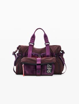 Bolso Mochila 2 en 1, Poliamida, Rojo, U