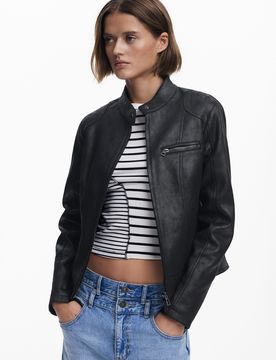 Blouson col mao BLACK XXL female