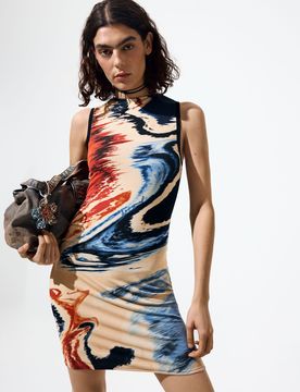 Robe sans manches imprimée MATERIAL FINISHES S female
