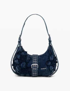 SAC EN DENIM BLEU, , Coton, Bleu, U