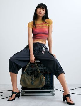 Blusa Manga Corta estampada, Mujer, Poliester, S