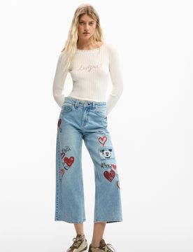 Jean Mickey Mouse™ cœurs BLUE 38 female