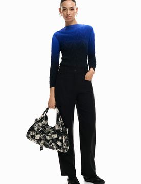 Pantalon droit poches BLACK L female