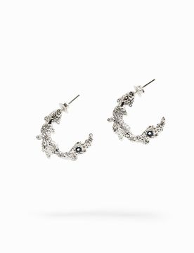 Boucles d'oreilles plaquées argent Zalio BLACK U female