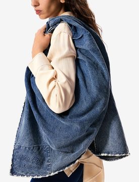 Bolso denim Masha Popova, Mujer, Algodon, Azul, U