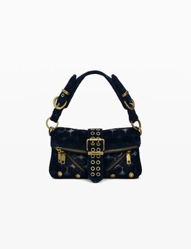 Bolso hebillas pequeño, Mujer, MarróN, U