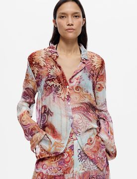 Chemise imprimée paisley RED XS female