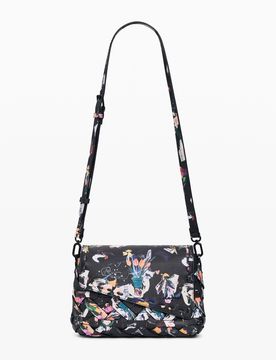Petit sac tressé à fleurs BLACK U female