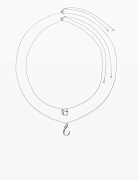 Colgante cadena zalio, Negro, U