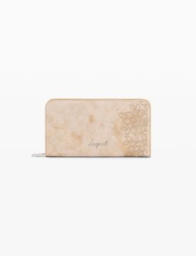 Monedero mediano bordados, Poliuretano, Blanco, U