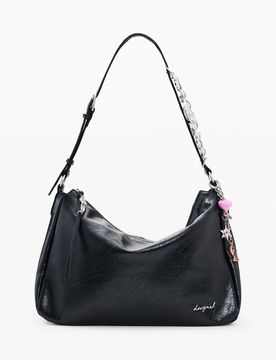 Sac carré effet cuir BLACK U female
