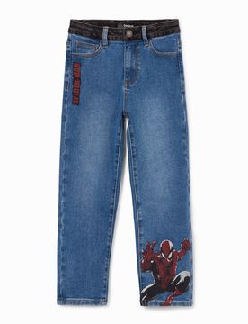 Jean brodé Spiderman BLUE 11/12 male