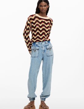 Pantalon denim jogger BLUE 44 female