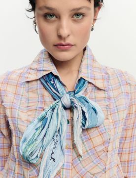 Foulard diamante, Poliester, Verde, U