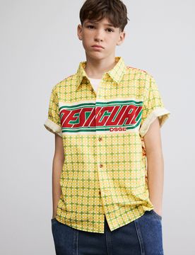 Chemise à carreaux avec logo YELLOW 7/8 male
