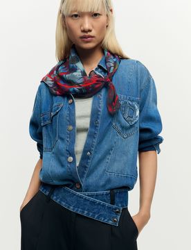 Foulard cœurs marguerites RED U female