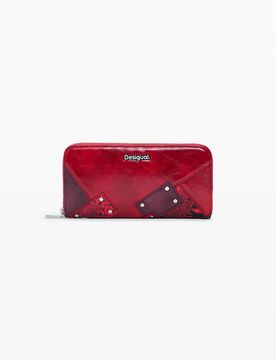 Grand porte-monnaie snake RED U female
