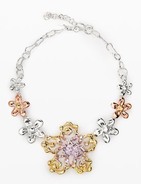 Colgante flores zalio, Negro, U