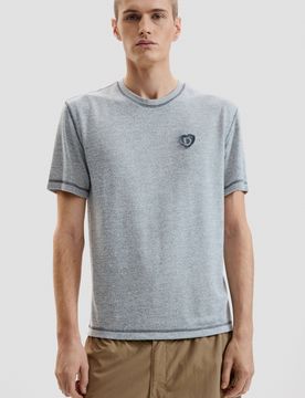T-shirt basique en maille BLACK S male