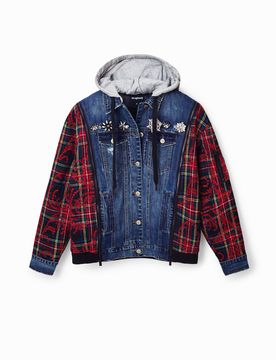 Veste hybride en jean MATERIAL FINISHES L female