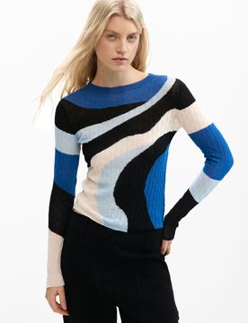 Jersey punto azul, Verde, XS