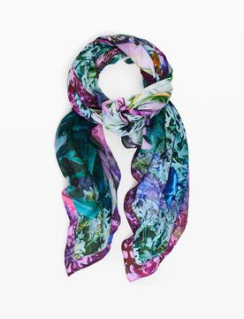 Foulard rectangulaire garden BLUE U female