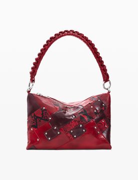 Sac moyen carré snake RED U female