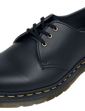 Rockabilly Schnürschuh - 1461 Vegan Black Felix Rub Off - EU36 bis EU38 - Größe EU36 - schwarz - Unisex - unisex