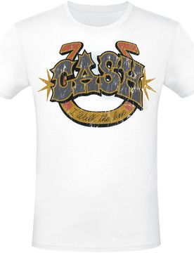 T-Shirt - Walk The Line - S bis 3XL - für Männer - Größe M - weiß - Lizenziertes Merchandise! - Männer - male