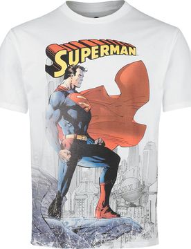 DC Comics T-Shirt - Daily Planet - S bis XXL - für Männer - Größe S - weiß - Lizenzierter Fanartikel - Männer