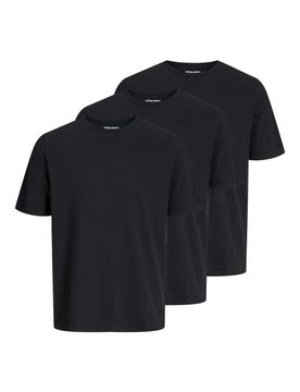 T-Shirt - JACUNDER TEE CREW NECK 3 PACK NOOS - S bis XXL - für Männer - Größe S - schwarz - Männer - male