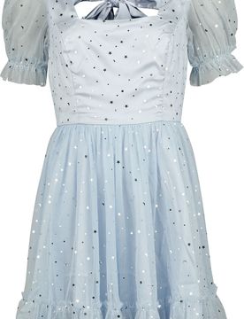 Rockabilly Kurzes Kleid - Infinity Mini Dress - S bis M - für Damen - Größe S - blau - Frauen - female