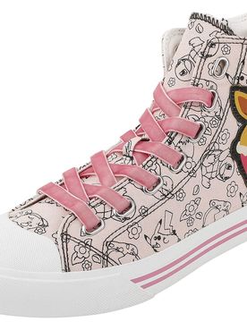 Gaming Sneaker high - Evoli - Cupcake - EU37 bis EU42 - für Damen - Größe EU38 - rosa/weiß - EMP exklusives Merchandise! - Frauen - female