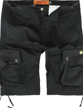 Short - Caine Ripstop Cargo Shorts - S bis 3XL - für Männer - Größe L - schwarz - Männer - male