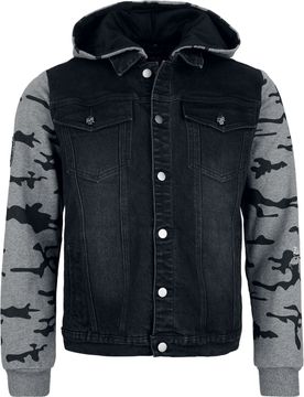 Rock Jeansjacke - Change your self - S bis XXL - für Männer - Größe M - schwarz/grau - Männer - male