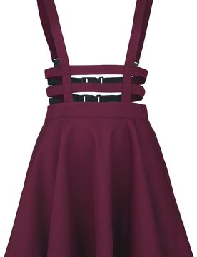 Rockabilly Kurzer Rock - Lolita Skirt - XS bis 4XL - für Damen - Größe XS - rot - Frauen - female