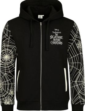 Disney Kapuzenjacke - Jack Skellingtion - Faces - S bis L - für Männer - Größe S - schwarz/weiß - EMP exklusives - Männer - male
