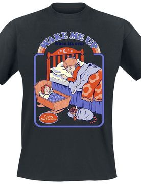 T-Shirt - Wake Me Up - M bis XXL - für Männer - Größe XL - schwarz - Männer - male