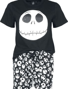 Disney Schlafanzug - Jack - S bis 3XL - für Damen - Größe M - schwarz - EMP exklusives Merchandise! - Frauen - female
