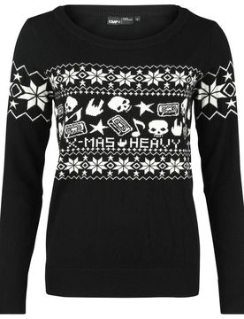 Weihnachtspullover - EMP XMAS Special Collection - Knit Sweater - S bis XXL - für Damen - Größe S - schwarz - Frauen - female