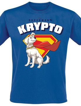DC Comics T-Shirt - 2025 - Krypto Cape Flowing - S bis 3XL - für Männer - Größe S - blau - EMP exklusives Merchandise! - Männer - male