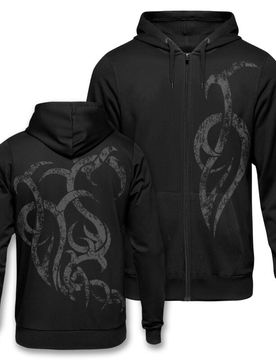 Kapuzenjacke - Stone Flames - S - für Männer - Größe S - schwarz - Männer - male