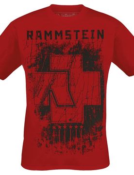 T-Shirt - 6 Herzen - M bis XXL - für Männer - Größe L - rot - Lizenziertes Merchandise! - Männer - male