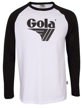 Langarmshirt - Long Sleeve Raglan with Front Screen Print - Black - S bis XXL - für Männer - Größe XXL - weiß/schwarz - Männer - male