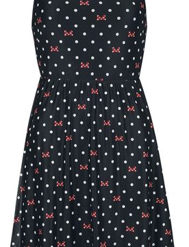 Disney Kurzes Kleid - Dots And Bows - L - für Damen - Größe L - multicolor - EMP exklusives Merchandise! - Frauen - female
