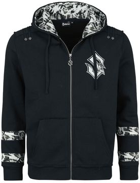 Camouflage/Flecktarn Kapuzenjacke - EMP Signature Collection - M bis 3XL - für Männer - Größe XXL - schwarz/camouflage - EMP exklusives - Männer